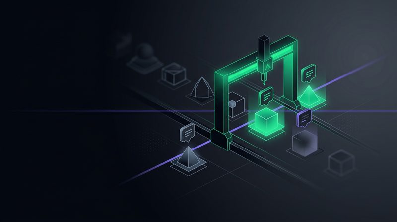 Abstract cover artwork for Evaluation-Driven LLM Development, a Agentic AI course