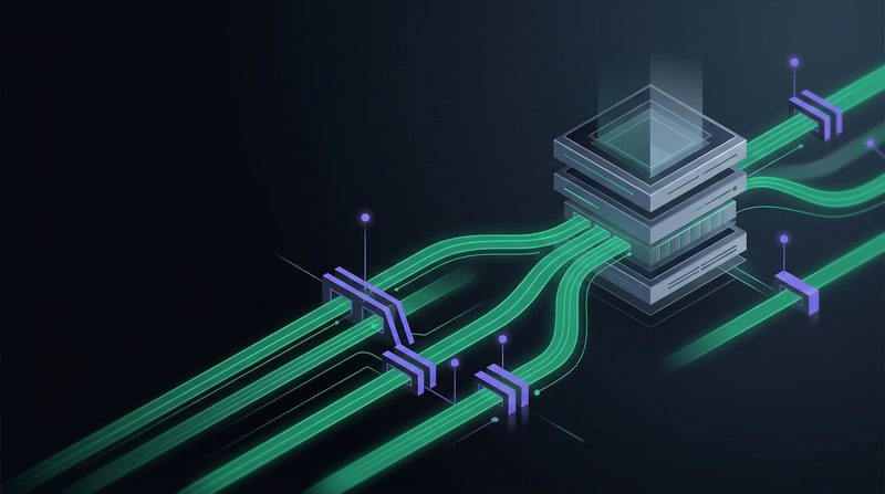 Abstract cover artwork for Data Engineering with dbt and Modern SQL, a Data Engineering course