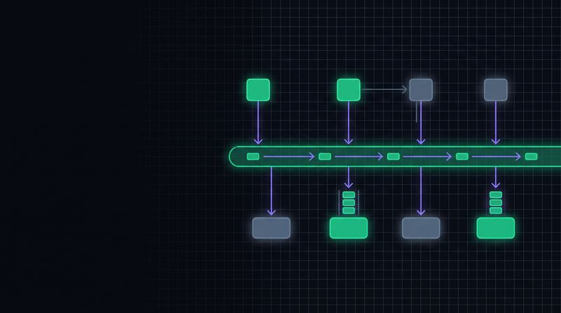 Abstract cover artwork for Event-Driven Architecture on the Cloud, a Cloud course
