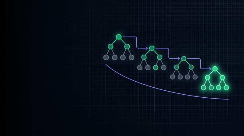 Abstract cover artwork for Gradient Boosting in Depth: XGBoost and LightGBM, a Machine Learning course