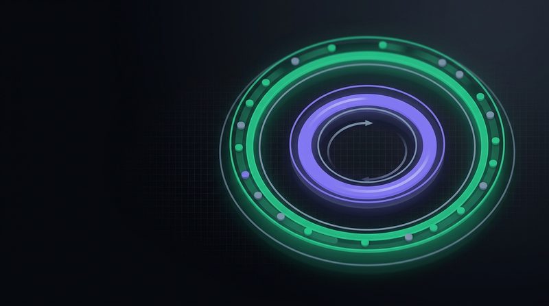 Abstract cover artwork for JavaScript Deep Dive: The Event Loop and Beyond, a JavaScript course