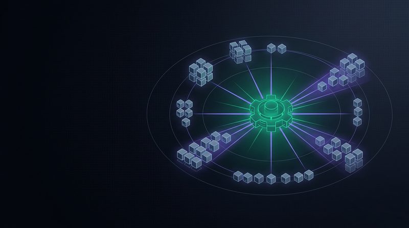 Abstract cover artwork for Kubernetes for Application Teams, a DevOps course