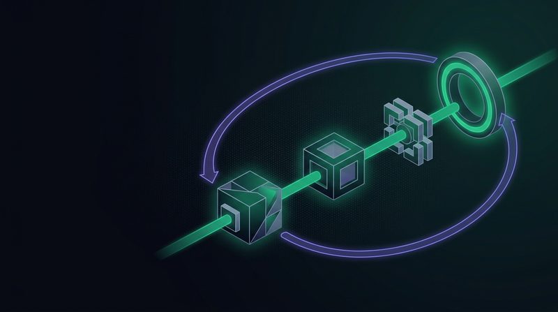 Abstract cover artwork for MLOps: Shipping Models That Survive Contact With Users, a Machine Learning course